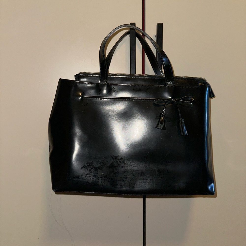 Anya Hindmarch Vintage Structured Black Top Handle bag Y2K